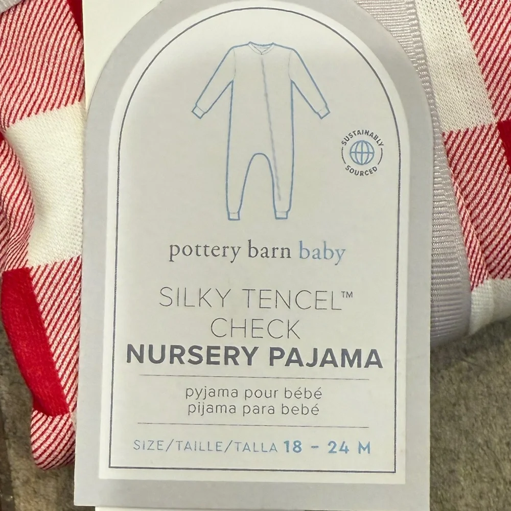 Holiday Silky Tencel Check Baby Pajama - PBK